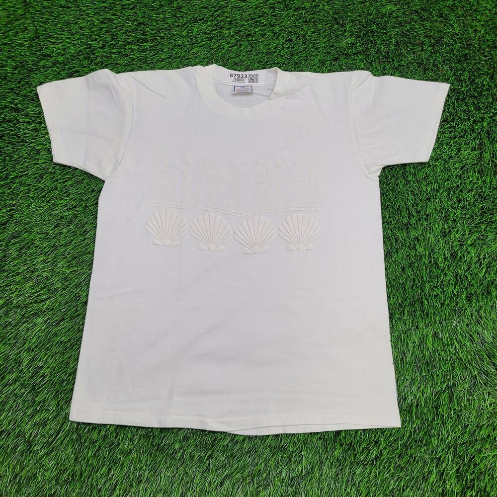 Vintage 90s Hilton Head Beach Seashells Shirt Womens Large 19x25 Puff Print USA